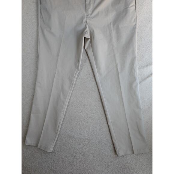 NEW Izod Sportflex Pants Mens 38x34 Cream Performance Plus Stretch - Picture 12 of 16